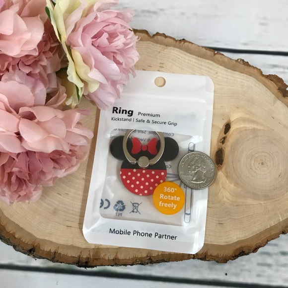 Mickey & Minnie Mouse Cell Phone Ring & Kickstand - Picture 6 of 8
